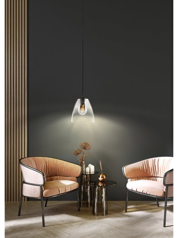 FISCHER & HONSEL Lampa wisząca "Miro" w kolorze szarym - wys. 150 x Ø 25 cm