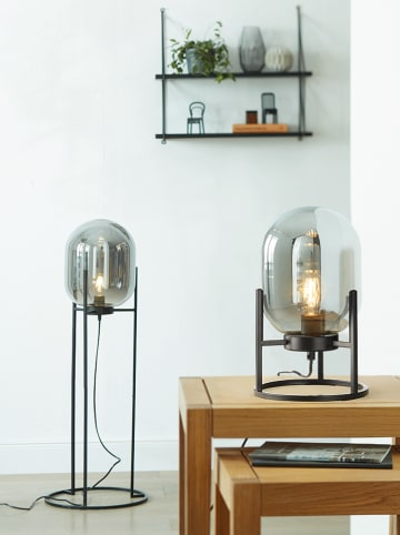 FISCHER & HONSEL Lampa stołowa "Regi" w kolorze czarnym - wys. 34 x Ø 21 cm