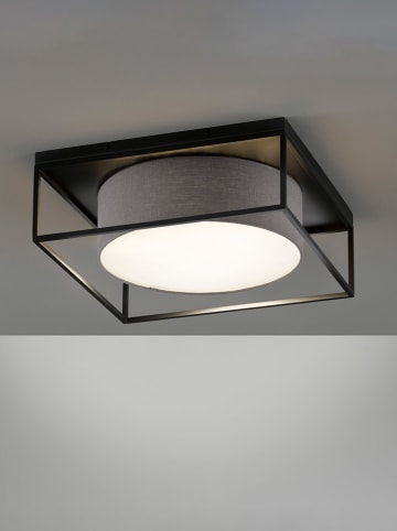FISCHER & HONSEL Plafonnière "Carre" grijs/zwart - (L)50 x (B)50 cm