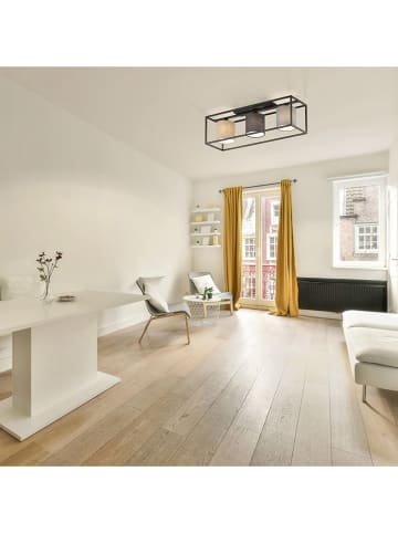 FISCHER & HONSEL Deckenleuchte "Isko" in Beige/ Grau/ Braun - (B)70 x (H)22 x (T)20 cm