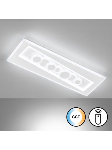 FISCHER & HONSEL Ledplafonnière "Ratio" wit - (B)63 x (H)6 x (D)21 cm