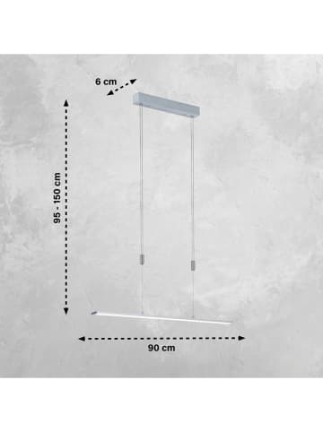 FISCHER & HONSEL Lampa wisząca LED "Metz" - KEE F (A do G) - 90 x 150 x 6 cm