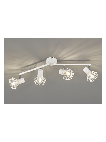 FISCHER & HONSEL Lampa sufitowa "Ran" w kolorze białym - 60 x 18 x 8 cm