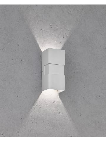 FISCHER & HONSEL Ledbuitenlamp "Oslo" zilverkleurig - (B)7 x (H)15 cm