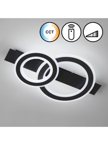 FISCHER & HONSEL LED-Deckenleuchte "Circle" in Schwarz - (B)61 x (H)31 cm