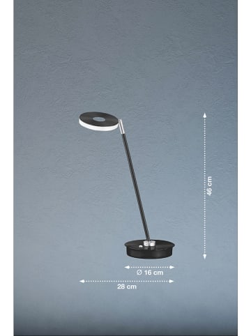 FISCHER & HONSEL LED-Tischleuchte "Dent" in Schwarz - (H)46 cm
