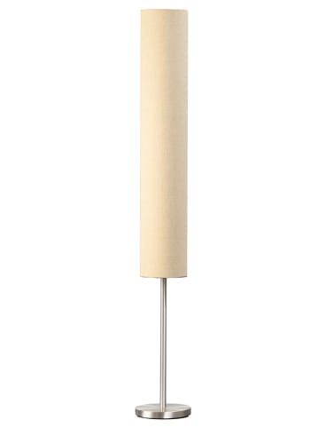 FISCHER & HONSEL Staande lamp "Ramas" zilverkleurig/crème - (H)165 x Ø 25 cm