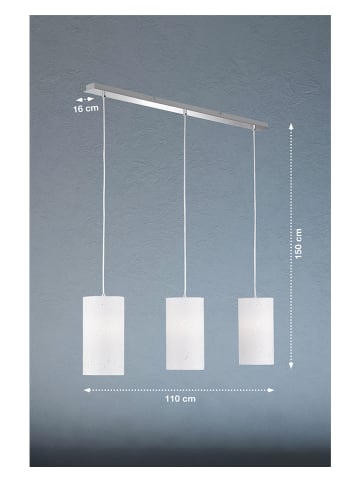 FISCHER & HONSEL Lampa wisząca "Thor" w kolorze białym - 110 x 150 cm