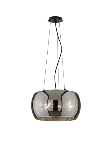 FISCHER & HONSEL Lampa wisząca "Dima" w kolorze czarno-szarym - wys. 160 x Ø 40 cm