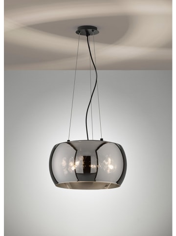 FISCHER & HONSEL Hanglamp "Dima" zwart/grijs - (H)160 x Ø 40 cm