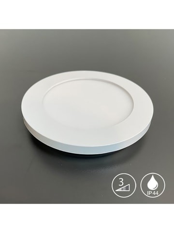 FISCHER & HONSEL LED-Badleuchte "Gotland" in Weiß - Ø 17 cm x (H)3 cm