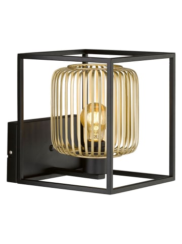 FISCHER & HONSEL Lampa ścienna "Caydo" w kolorze czarnym - 23 x 23 x 25,5 cm