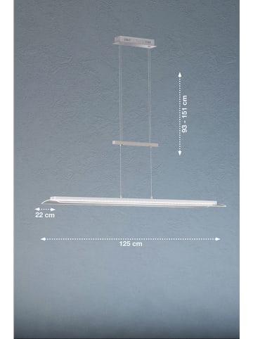 FISCHER & HONSEL Ledhanglamp "Nana" zilverkleurig - (B)125 x (H)151 cm