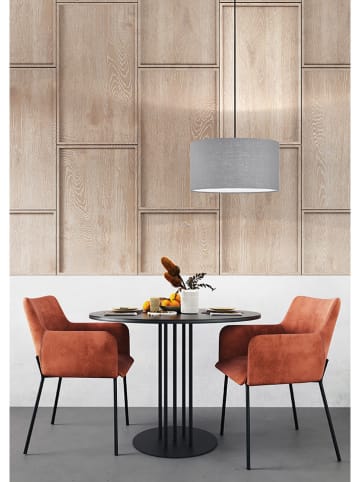 FISCHER & HONSEL Lampa wisząca "Teramo" w kolorze szarym - wys. 150 cm x Ø 38 cm