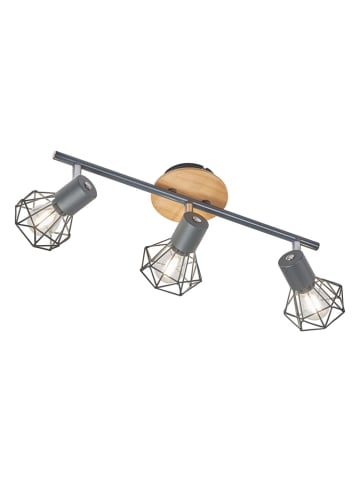 FISCHER & HONSEL Lampa sufitowa "Ran" w kolorze jasnobrązowo-szarym - 42 x 11 cm