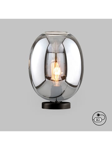 FISCHER & HONSEL Lampa stołowa "Nayla" w kolorze czarnym - wys. 27 x Ø 21 cm