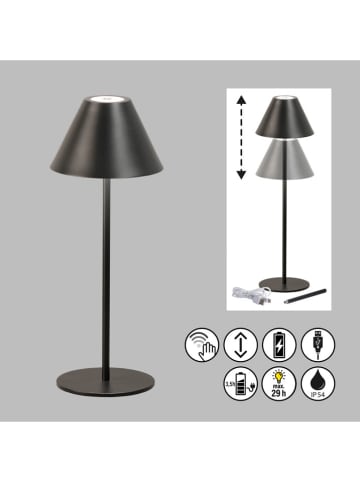 FH Lighting Lampa stołowa LED "Kano" w kolorze czarnym - wys. 36 x Ø 14 cm