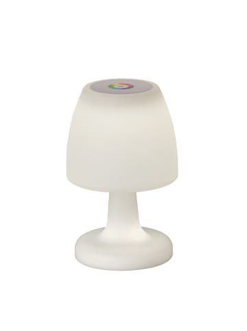 FISCHER & HONSEL Ledtafellamp wit - (H)26 x Ø 16 cm