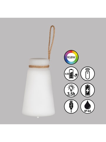 FH Lighting Lampa stołowa "Bruno" w kolorze białym - wys. 20 x Ø 12 cm