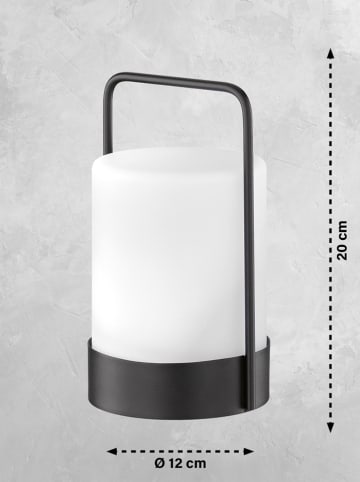 FISCHER & HONSEL LED-Tischleuchte "Casoli" in Weiß - (H)20 x Ø 12 cm