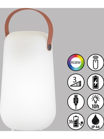 FISCHER & HONSEL Lampa stołowa LED "Collgar" w kolorze białym - wys. 26 x Ø 15 cm