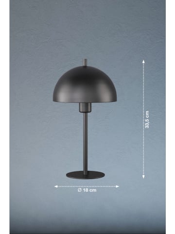 FH Lighting Tischleuchte "Kia" in Schwarz - Ø 18 cm x (H)33,5 cm