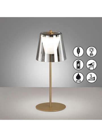 FH Lighting Lampa stołowa LED "Marbella" w kolorze złotym - wys. 35 x Ø 14 cm