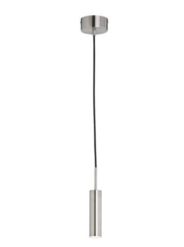 Schöner Wohnen Kollektion Ledhanglamp "Stina" zilverkleurig - (H)250 x Ø 10 cm