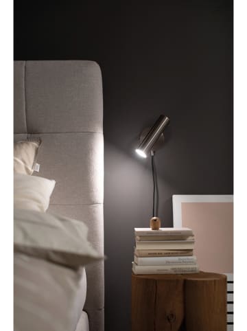 FISCHER & HONSEL Lampa ścienna LED "Stina" w kolorze srebrnym - 17 x 17 cm