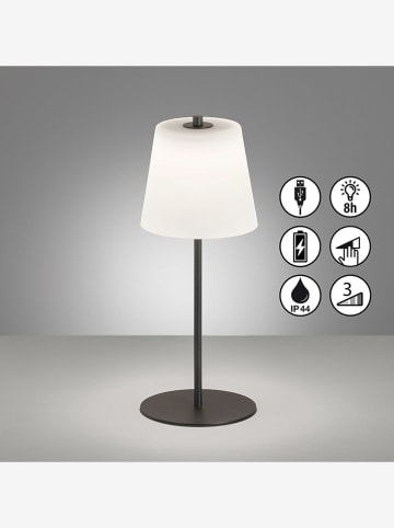 FH Lighting Lampa stołowa LED "Marbella" w kolorze czarno-białym - wys. 35 x Ø 14 cm