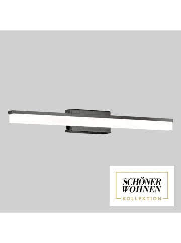 FH Lighting Lampa łazienkowa LED "Wide" w kolorze czarnym - 60 x 7 cm