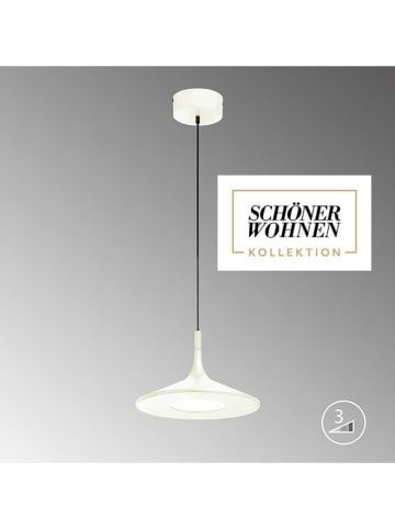 FH Lighting Lampa wisząca LED "Slim" w kolorze białym - Ø 45 cm