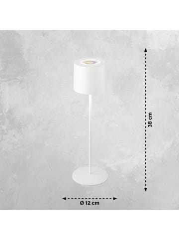 FH Lighting Lampa stołowa LED "Sun" w kolorze białym - wys. 38 x Ø 12 cm