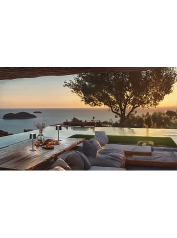 FH Lighting LED-Außenleuchte "Belluno" in Grau - (H)22 x Ø 9 cm