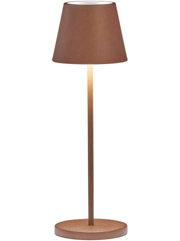 FH Lighting Lampa stołowa LED "Cosenza 2.0" w kolorze brązowym  - wys. 34 x Ø 11 cm