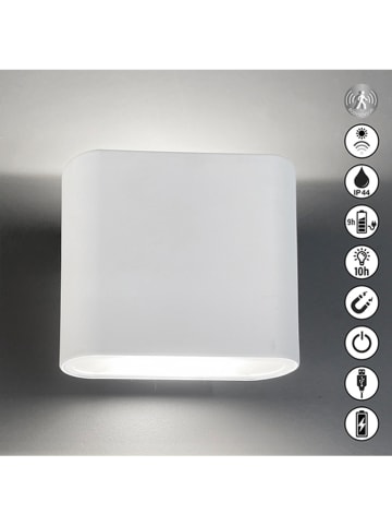 FH Lighting Ledbuitenlamp "Magnetic" wit - (L)10 x (B)10 cm