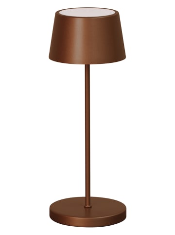 FH Lighting Lampa stołowa LED "Asena" w kolorze jasnobrązowym - wys. 30 x Ø 11 cm