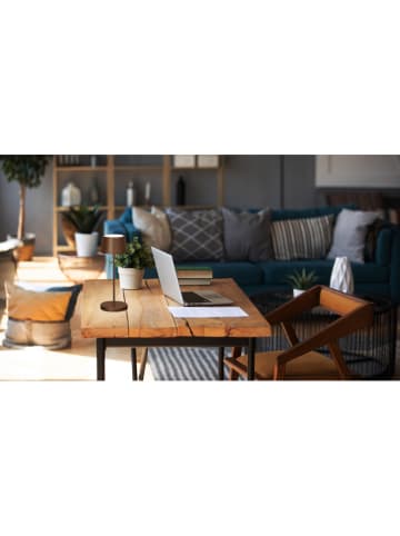 FH Lighting Ledtafellamp "Asena" lichtbruin - (H)30 x Ø 11 cm