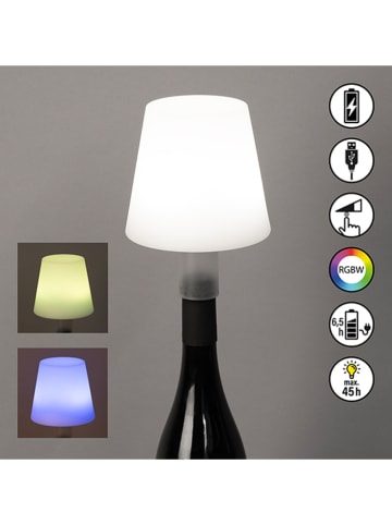 FH Lighting LED-Tischleuchte "Fiocco" in Weiß - (H)11 x Ø 12 cm