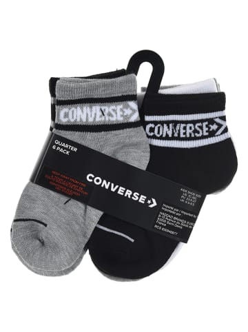 Converse 6-delige set: sokken wit/zwart