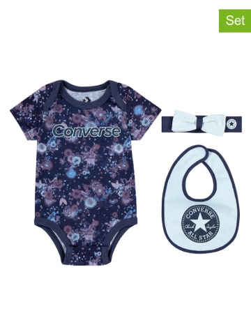 Converse 3-częściowy zestaw w kolorze błękitno-granatowym