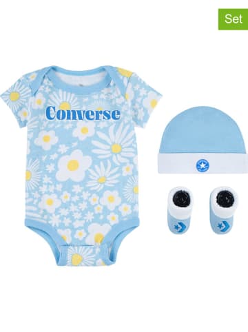 Converse 3-częściowy zestaw w kolorze błękitnym