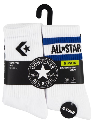 Converse 6er-Set: Socken in Weiß