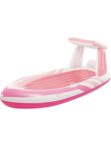 Intex Luchtbed roze/wit - (B)244 x (H)97 x (D)119 cm