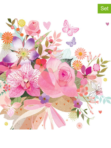 ppd Serwetki (40 szt.) "Rose Bouquet" w kolorze jasnoróżowym