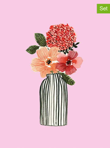 ppd 2er-Set: Servietten "Flores" in Rosa - 2x 20 Stück