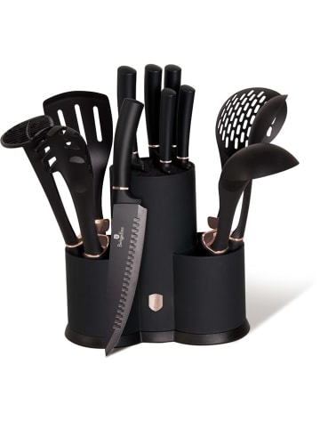 Berlinger Haus 12-delige keukenhulpjesset zwart