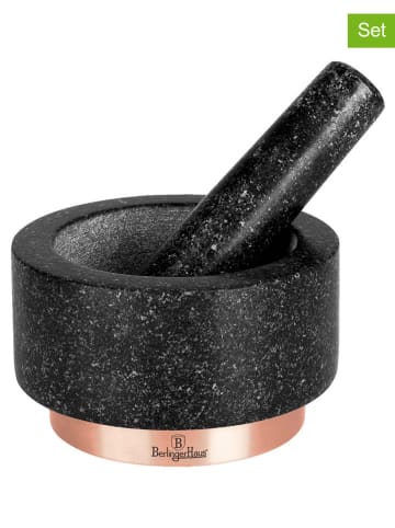 Berlinger Haus 2tlg. Set: Mörser mit Stößel in Schwarz/ Roségold