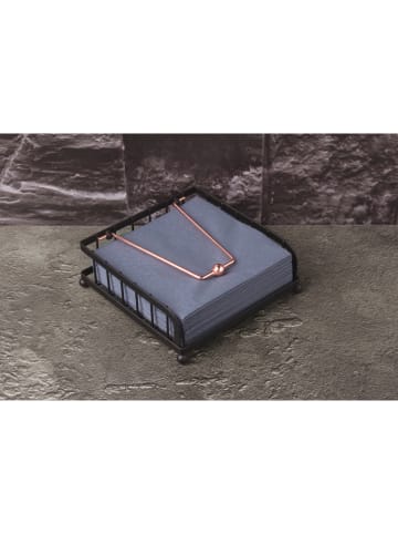 Berlinger Haus Serviettenhalter in Schwarz/ Roségold - (B)18,5 x (H)6,2 x (T)18,5 cm