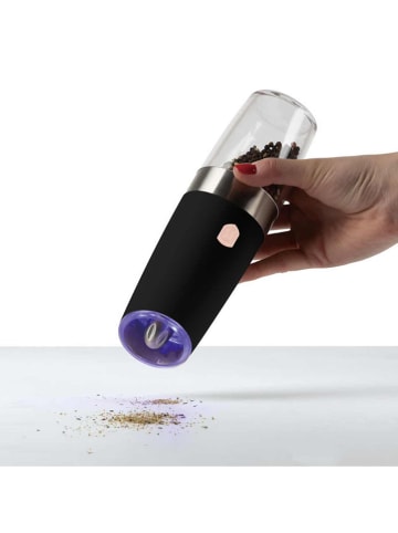 Berlinger Haus 2-delige set: zout- en peperstrooier ''Gravity - Black Rose'' zwart